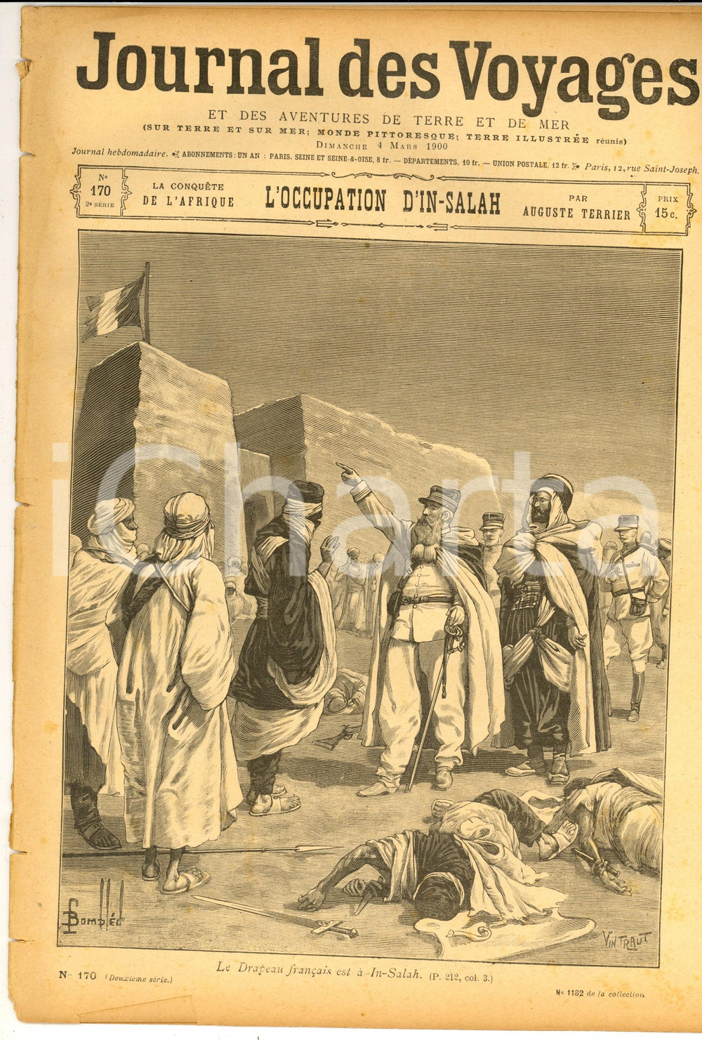 Giornale, rivista storica 1900 JOURNAL DES VOYAGES AFRIQUE  Occupation d INSALAH Revue nÂ°170 1