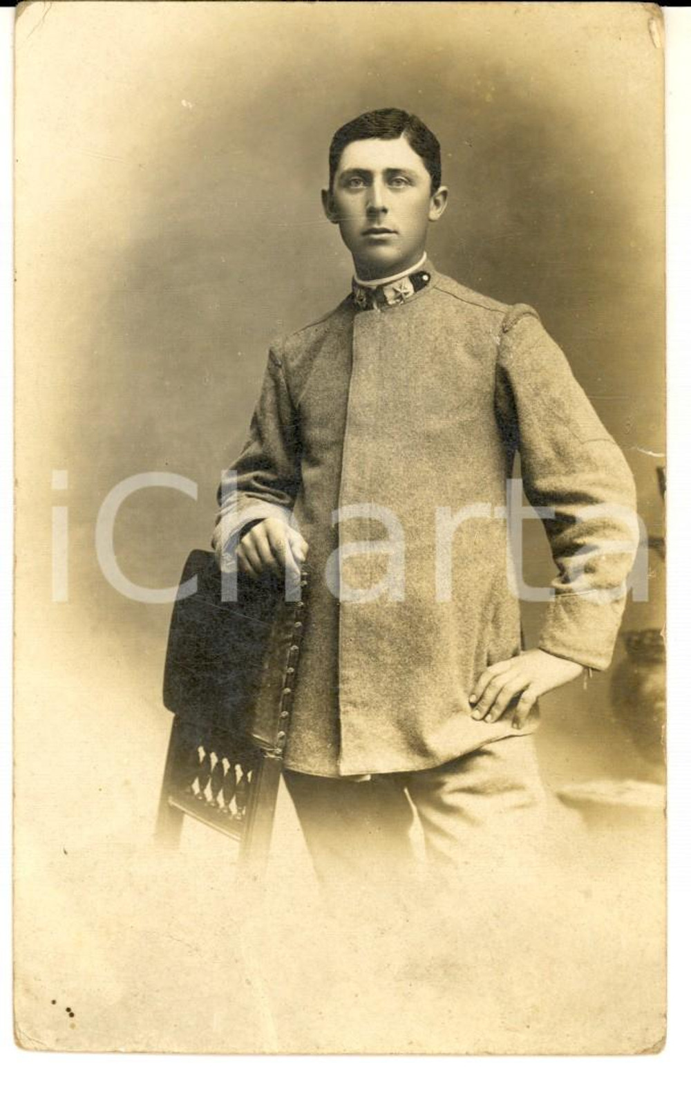Fotografia d epoca originale 1915 REGIO ESERCITO FIRENZE Militare di fanteria Foto cartolina Guido SICCOLI 1