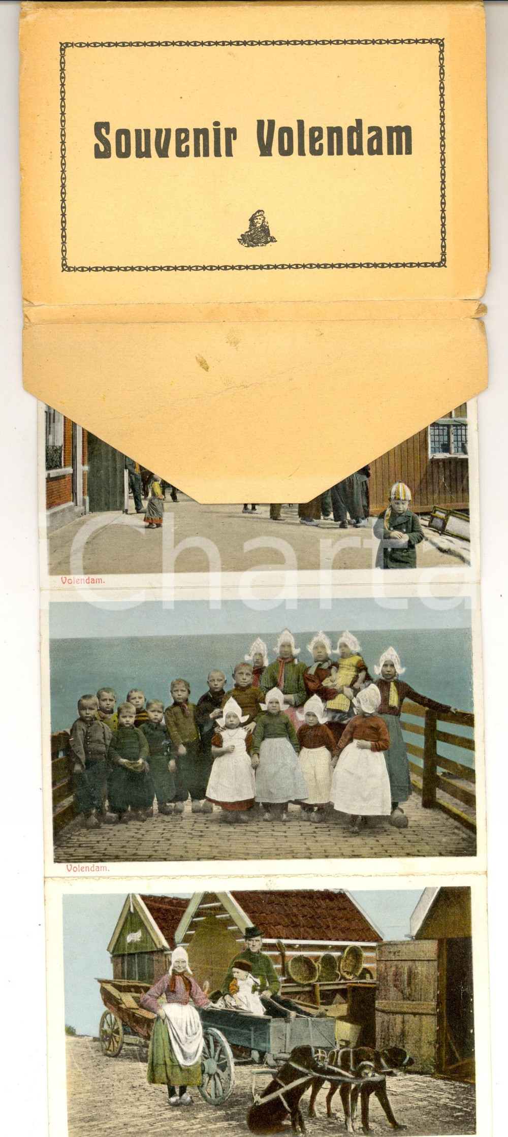Materiale pubblicitario d’epoca 1910 ca VOLENDAM NL Libretto ricordo 12 cartoline COSTUMI TURISMO VINTAGE 1