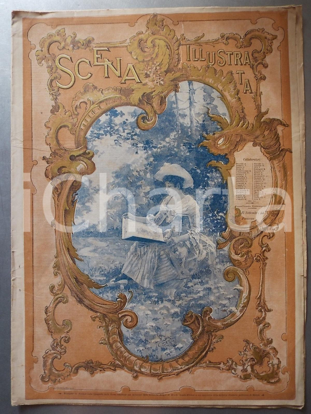1894 SCENA ILLUSTRATA Il teatro di Felice GOVEAN *Rivista anno XXX nÂ° 31 Rivista d'epoca, a tematica di attualit&agrave; e costume, riccamente illustrata in bianco e nero. FORMATO: cm 28 x 35  CONDIZIONI: poor     originale e autentica 1