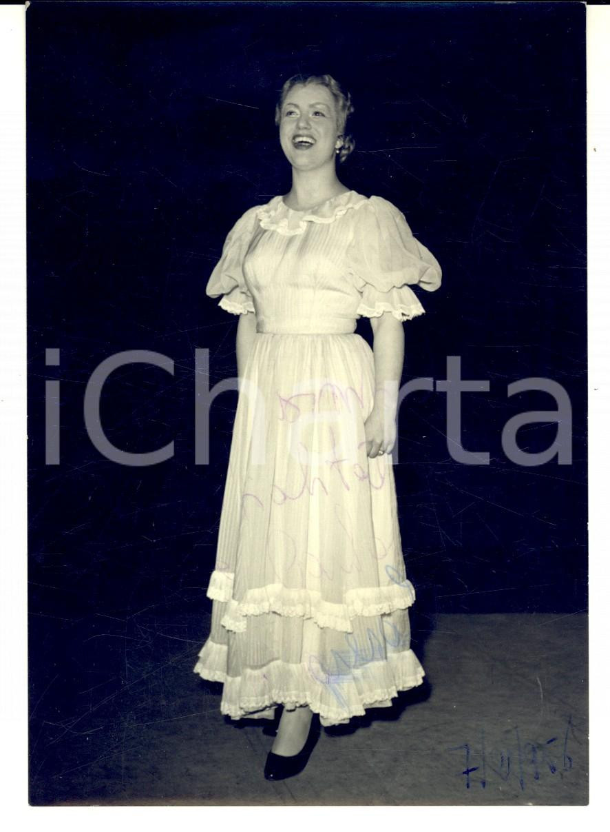 Autografo originale 1956 Maresa INGRASSIA Fotografia seriale con AUTOGRAFO 10x15 cm 1