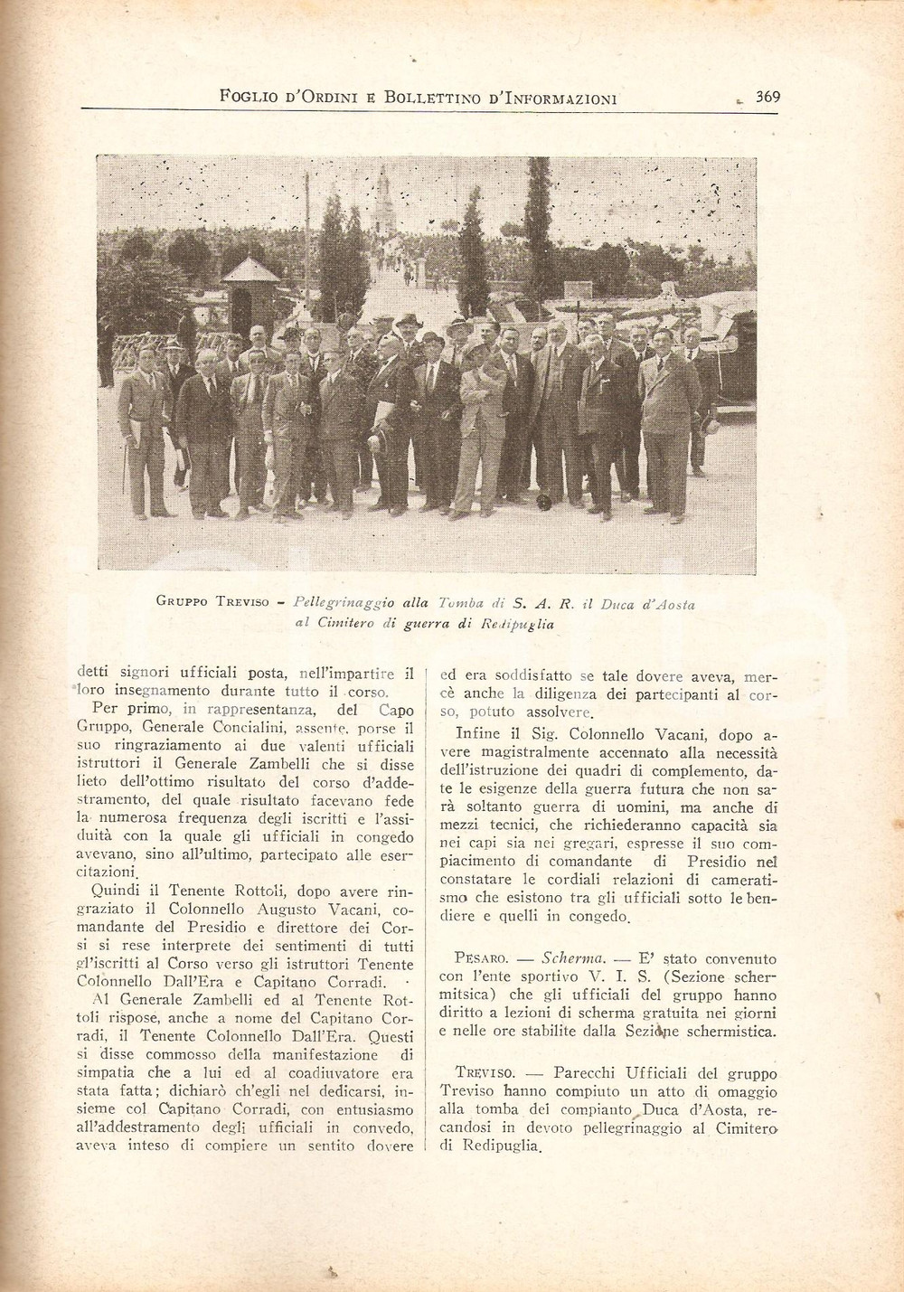 Documento originale, autentico 1931 ROMA U.N.U.C.I. Foglio d ordini AttivitÃ  gruppi e sezioni Riviste 1