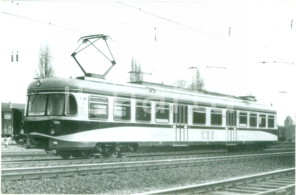 Fotografia d epoca originale 1970 ca KOLN  BONNER EISENBAHNEN Locomotiva 816 r 4 ET 203 Fotografia BOELD 1