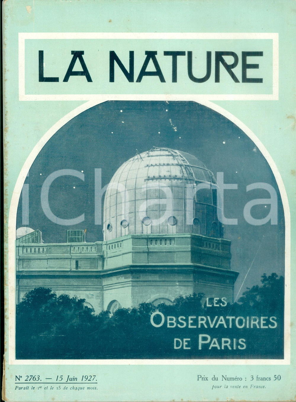 Giornale, rivista storica 1927 LA NATURE Les observatoires de PARIS et de MEUDON Rivista ILLUSTRATA 1