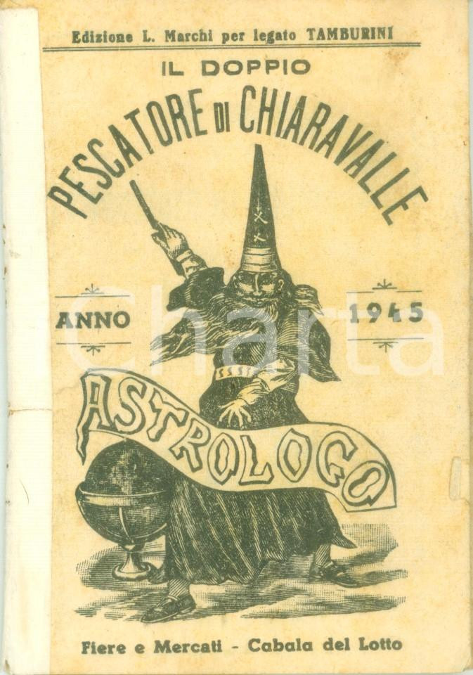 Oggetto da collezione cartaceo 1945 DOPPIO PESCATORE DI CHIARAVALLE Almanacco Universale Cabala giuoco lotto 1