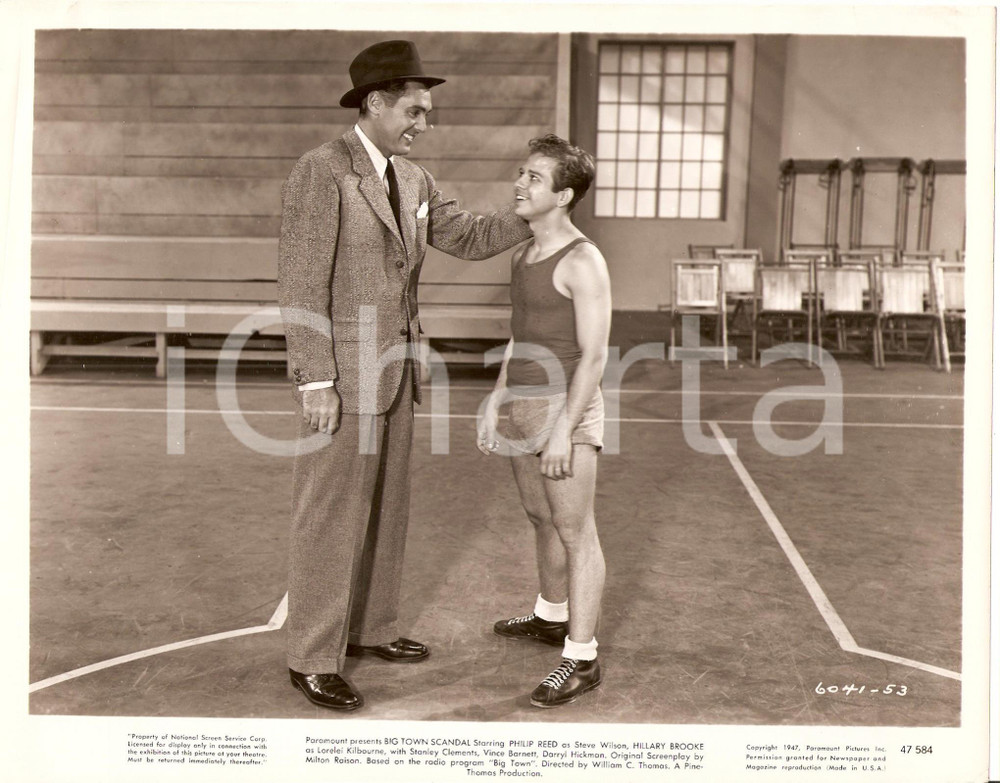 Fotografia d epoca originale 1948 BIG TIME SCORE Philip REED Scena dal film di William C. THOMAS Foto 1