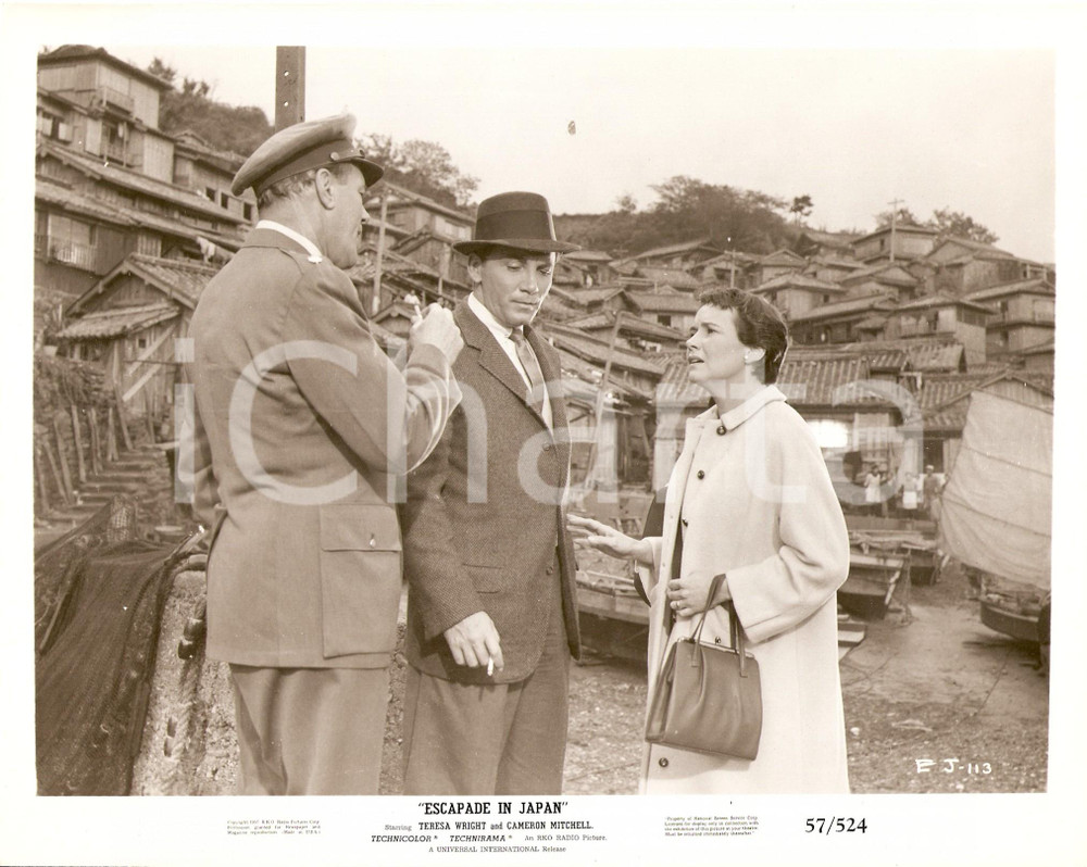 Fotografia d epoca originale 1957 ESCAPADE IN JAPAN Teresa WRIGHT Cameron MITCHELL Philip OBER Foto 1