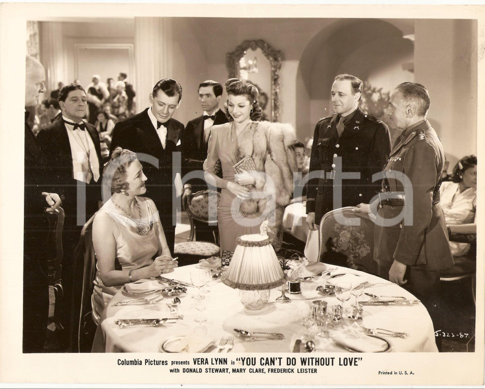 Fotografia d epoca originale 1944 ONE EXCITING NIGHT Donald STEWART Cena di gala Regia Walter FORDE Foto 1