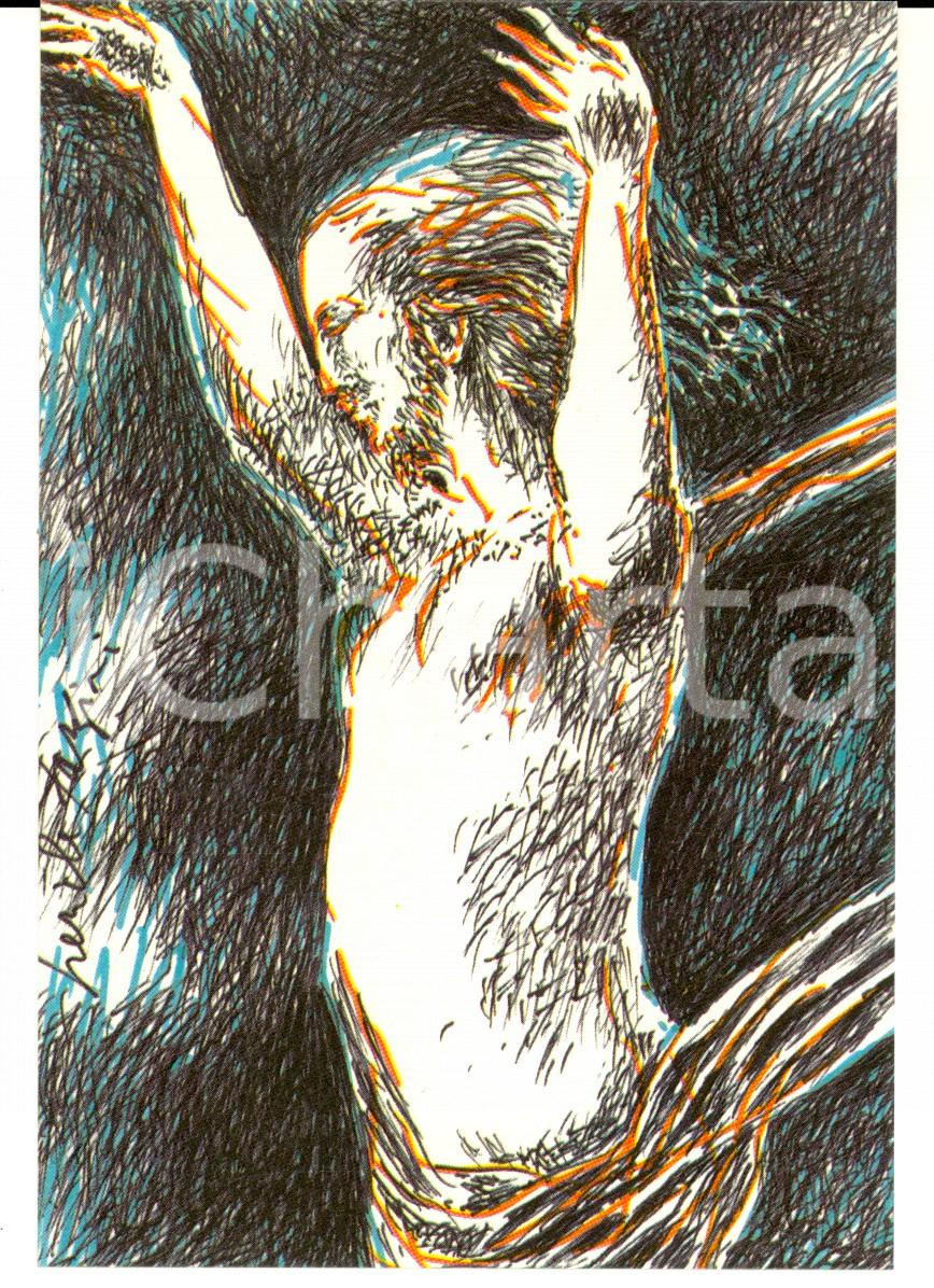 Cartolina originale da collezione 11/1983 Cartolina bozzetto Pericle FAZZINI Anno Santo Edizione numerata 0026 1