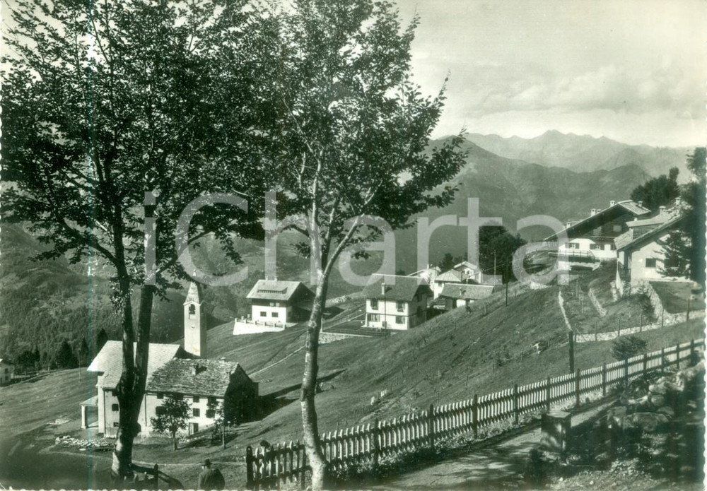 Cartolina originale da collezione 1960 SCOPELLO VC Panorama Timbro Casa per ferie MADONNA DELLE NEVI Cartolina 1