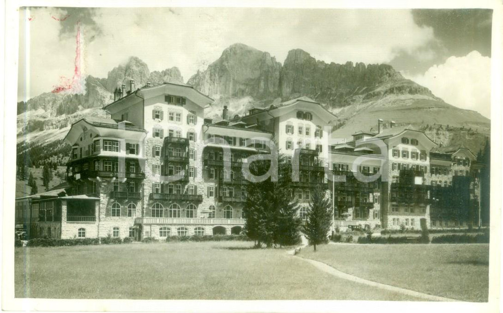 Cartolina originale da collezione 1933 NOVA LEVANTE BZ Hotel CAREZZA con Catinaccio Cartolina FP VG 1