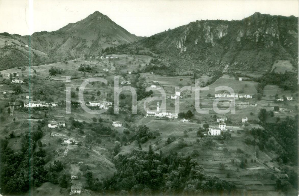 Cartolina originale da collezione 1962 SAN PELLEGRINO TERME BG Panorama di SANTA CROCE Cartolina FG VG 1