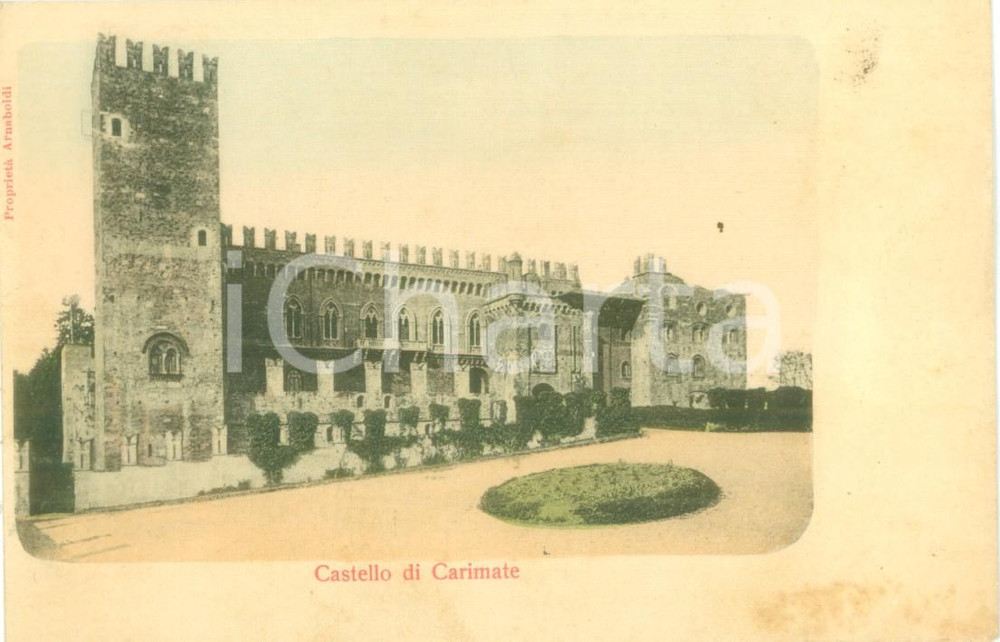 1900 ca CARIMATE (CO) Veduta del Castello *Cartolina postale FP NV Cartolina postale d'epoca, originale, autentica, FP, NVCONDIZIONI: GOOD    originale e autentica 1