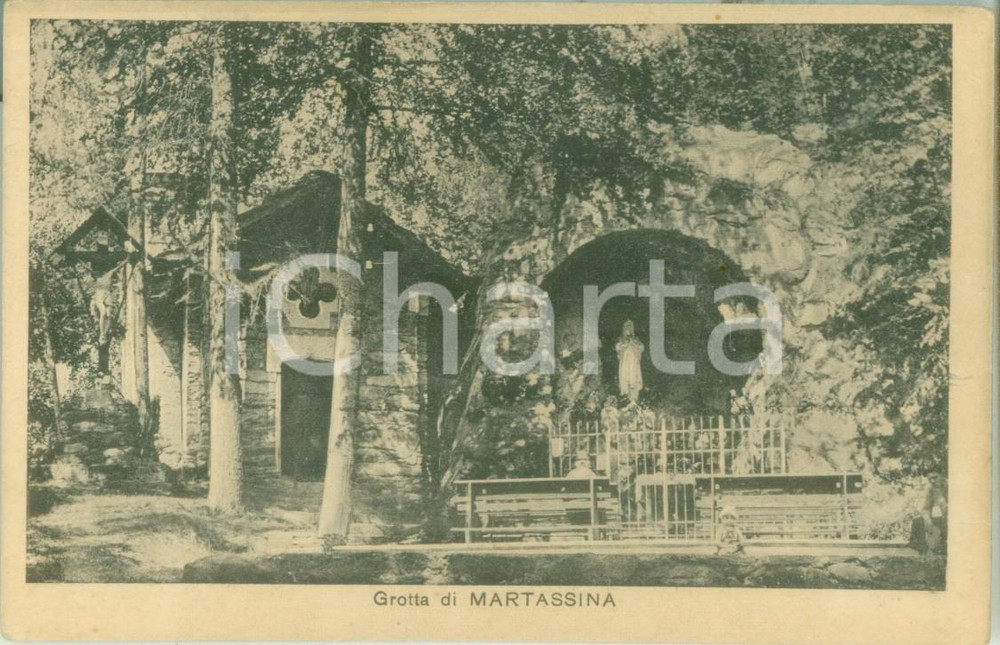 Cartolina originale da collezione 1930 ca ALA DI STURA TO Veduta della Grotta di MARTASSINA Cartolina FP NV 1