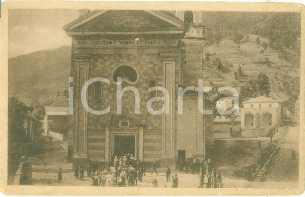 Cartolina originale da collezione 1930 ca BARDONECCHIA TO Fedeli all uscita dalla ChiesaCartolina FP NV 1
