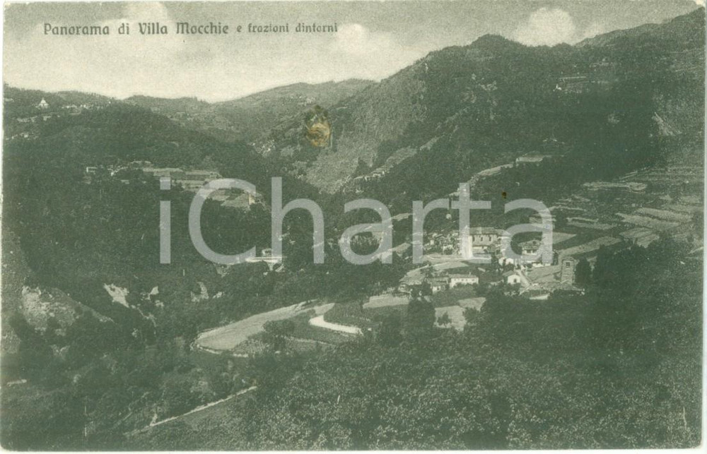 Cartolina originale da collezione 1935 ca CONDOVE TO Panorama della frazione VILLA DI MOCCHIE Cartolina FP NV 1