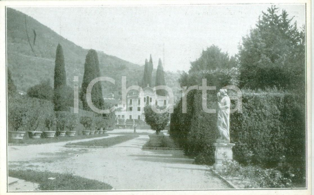 Cartolina originale da collezione 1935 ca GALZIGNANO TERME PD Villa BARBARIGO ora DonÃ  delle Rose Cartolina FP 1
