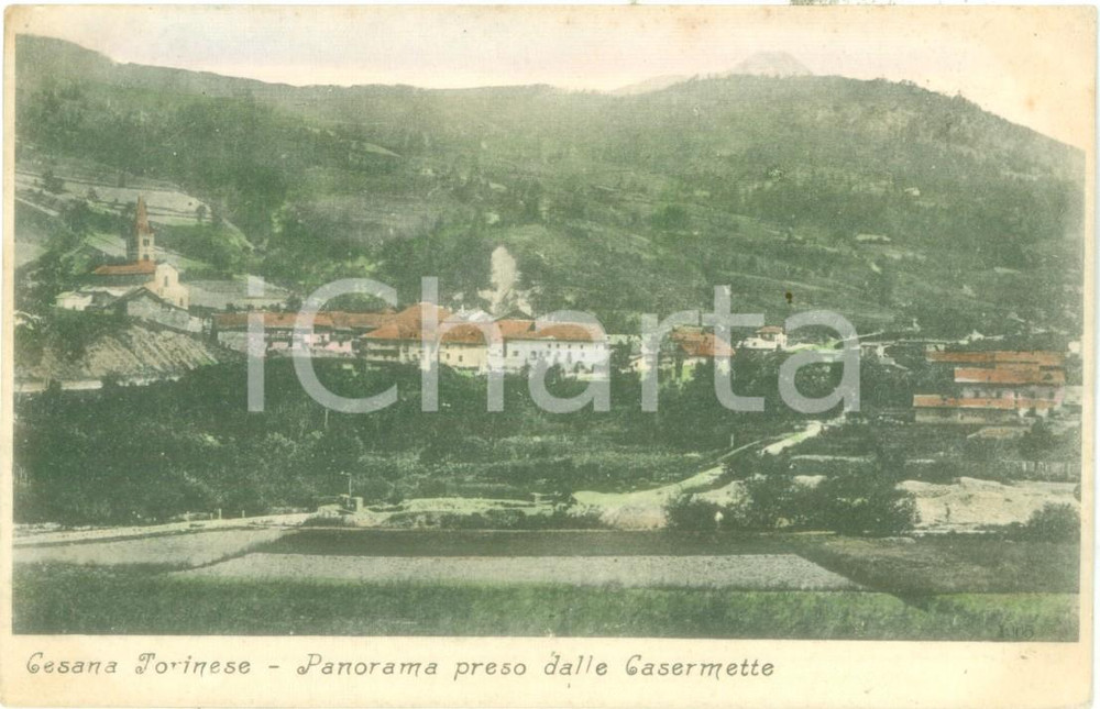 1905 CESANA TORINESE Panorama preso dalle Casermette *Cartolina FP VG Cartolina postale d'epoca, originale, autentica, FP, VGCONDIZIONI: GOOD    originale e autentica 1