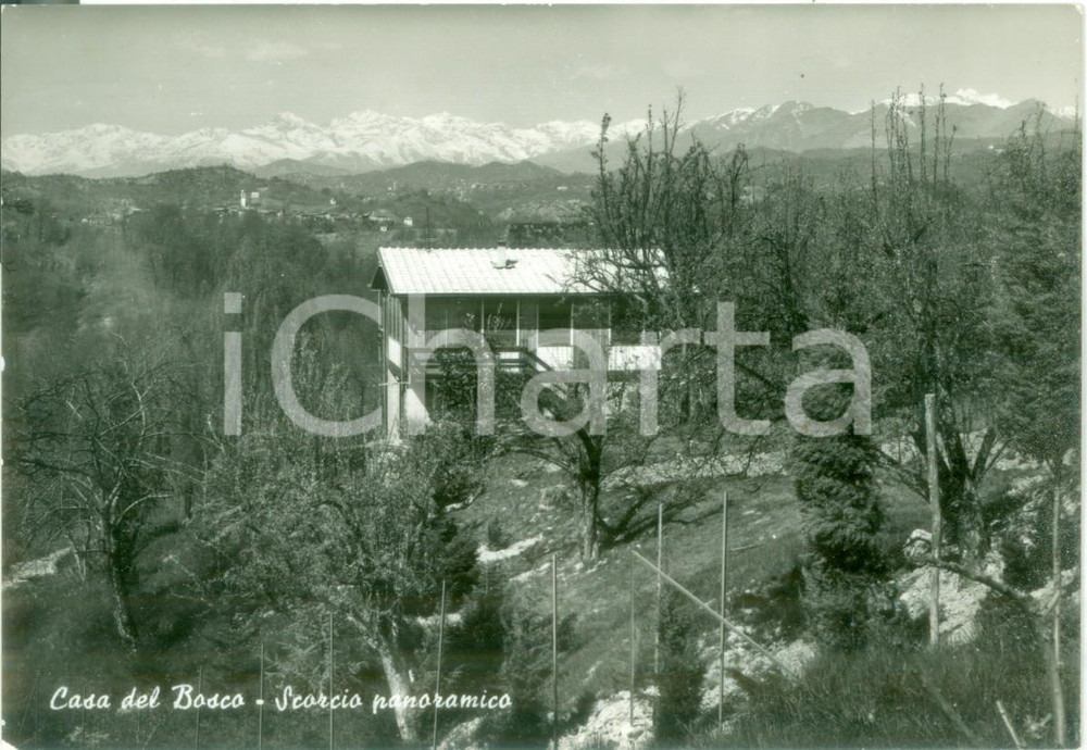 Cartolina originale da collezione 1960 ca CASA DEL BOSCO BI Scorcio panoramico Cartolina postale FG NV 1