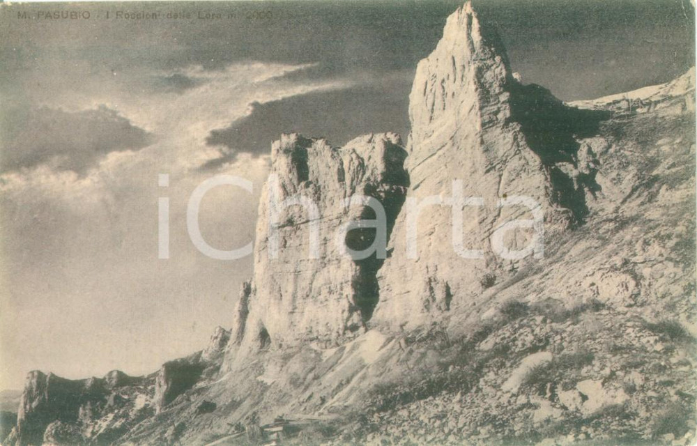Cartolina originale da collezione 1923 VAL DEL REPESON TN Lapide al Ponte del Diavolo Cartolina FP NV 1