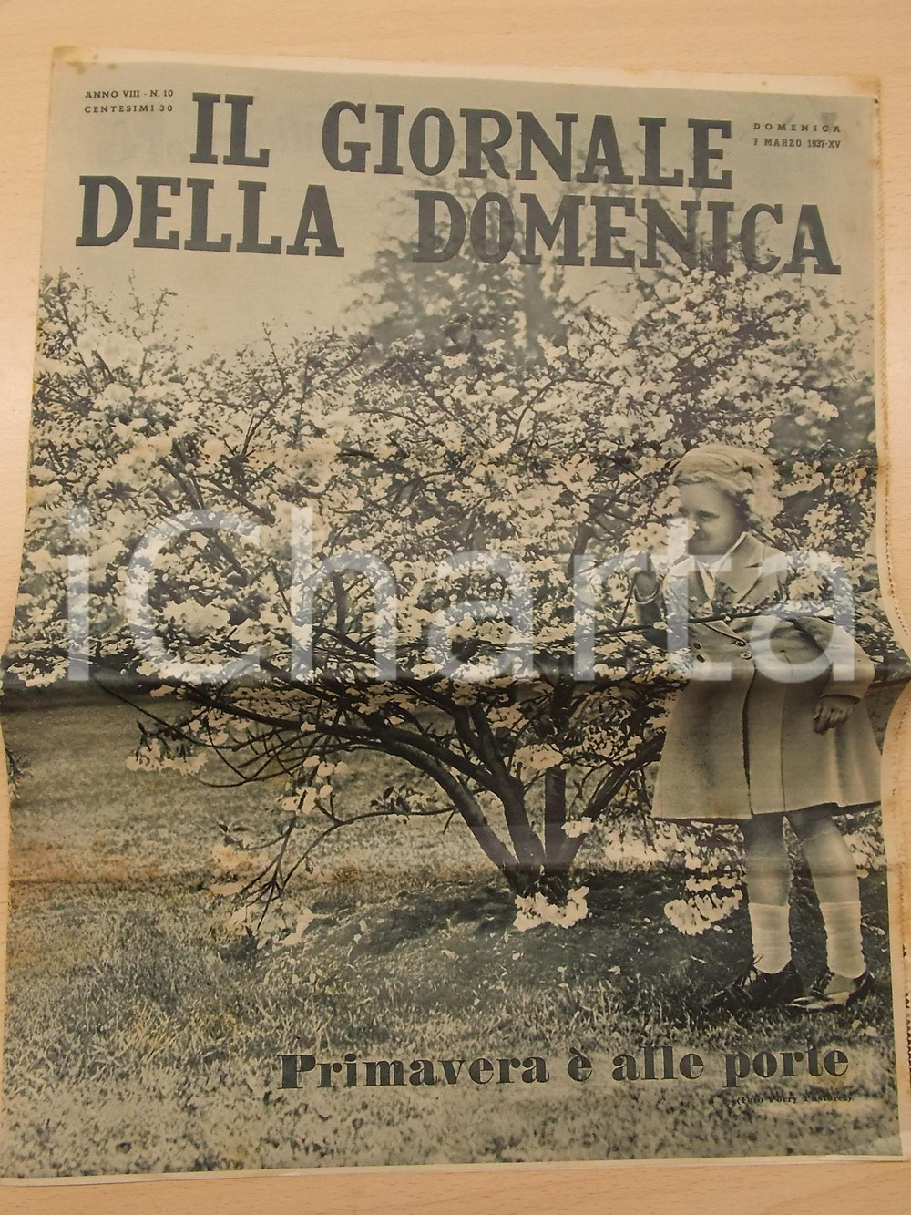Giornale, rivista storica 1937 IL GIORNALE DELLA DOMENICA Partenza a Marsiglia per guerra civile spagnola 1