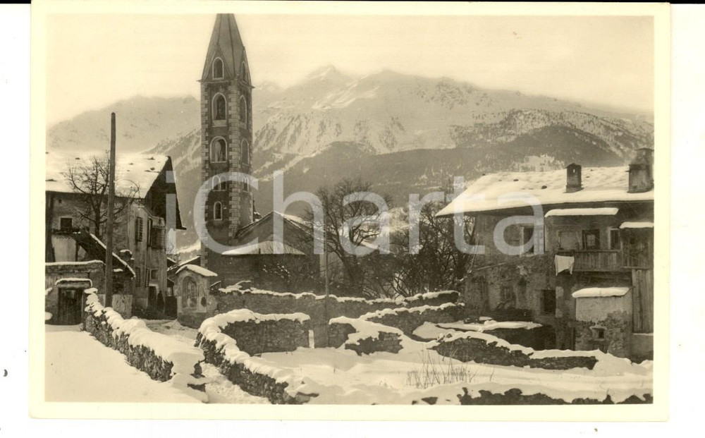 Cartolina originale da collezione 1940 ca BORMIO SO Veduta di Contrada COMBO Cartolina postale FP NV 1