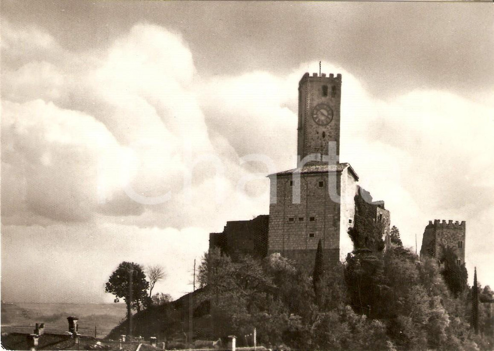 Cartolina originale da collezione 1958 GEMONA DEL FRIULI UD Panorama del Castello Cartolina FG VG 1