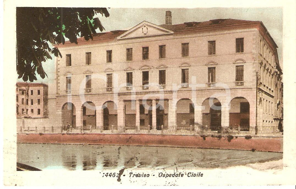Cartolina originale da collezione 1933 TREVISO Veduta dell Ospedale Civile Cartolina FP VG 1