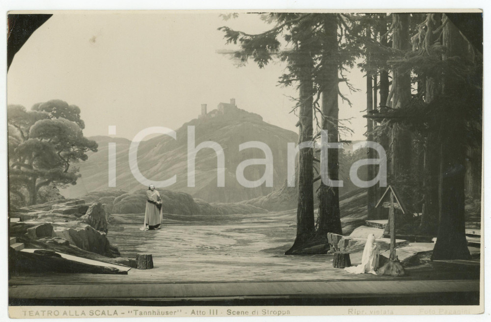 Fotografia d epoca originale 1930 MILANO Teatro alla SCALA Tannhauser  Atto III Scene STROPPA Foto PAGANINI 1