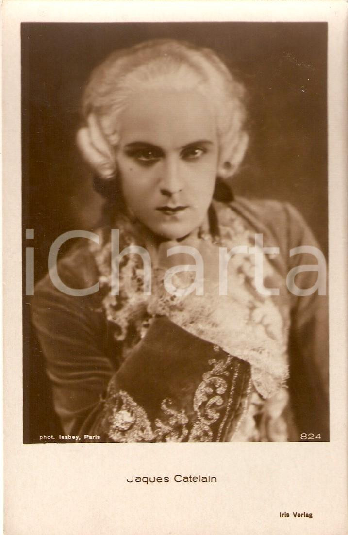 Cartolina originale da collezione 1925 ca CINEMA Attore Jacque CATELAIN in abiti di scena Cartolina FP NV 1