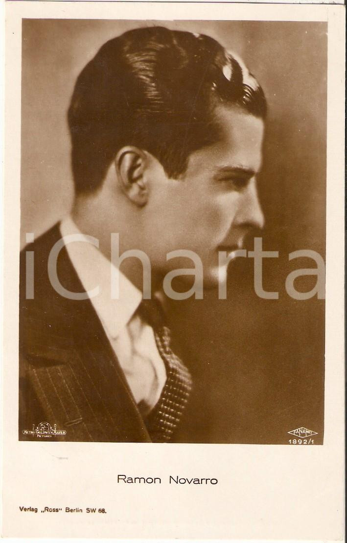Cartolina originale da collezione 1930 ca CINEMA Ritratto dell attore Ramon NOVARRO Cartolina FP NV 1