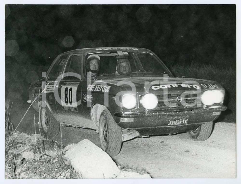 Fotografia d epoca originale 1975 ca 4Â° Rally SAN MARINO OPEL Kadett CONRERO Piave JOLLY CLUB Foto 1