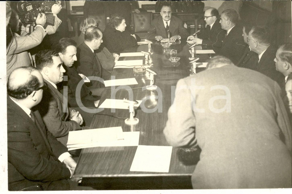 1960 ca CAGLIARI On. Efisio CORRIAS all'insediamento di un comitato esperti