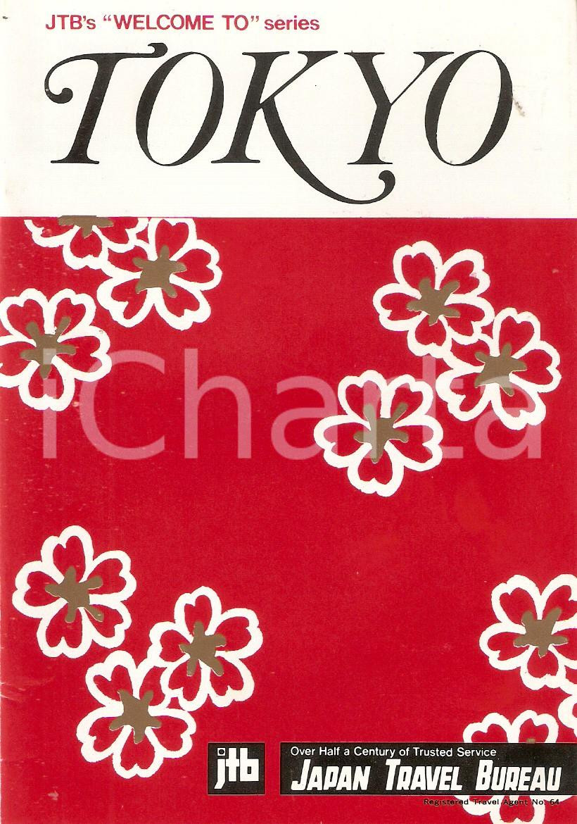 Materiale pubblicitario d’epoca 1970 ca JTB Welcome to TOKYO Japan Travel Bureau Brochure 10x15 cm 1
