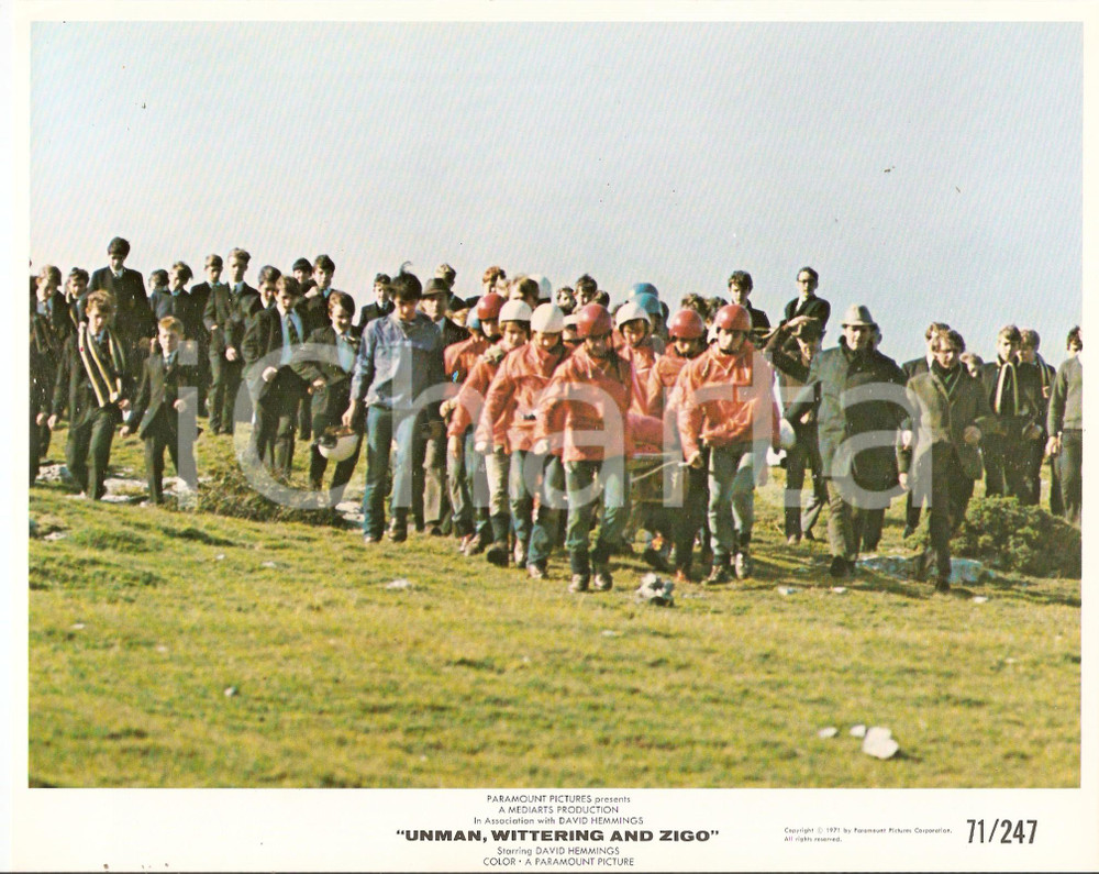 Fotografia d epoca originale 1971 UNMAN, WITTERING AND ZIGO Movie by John MACKENZIE Foto seriale 26x20 cm 1