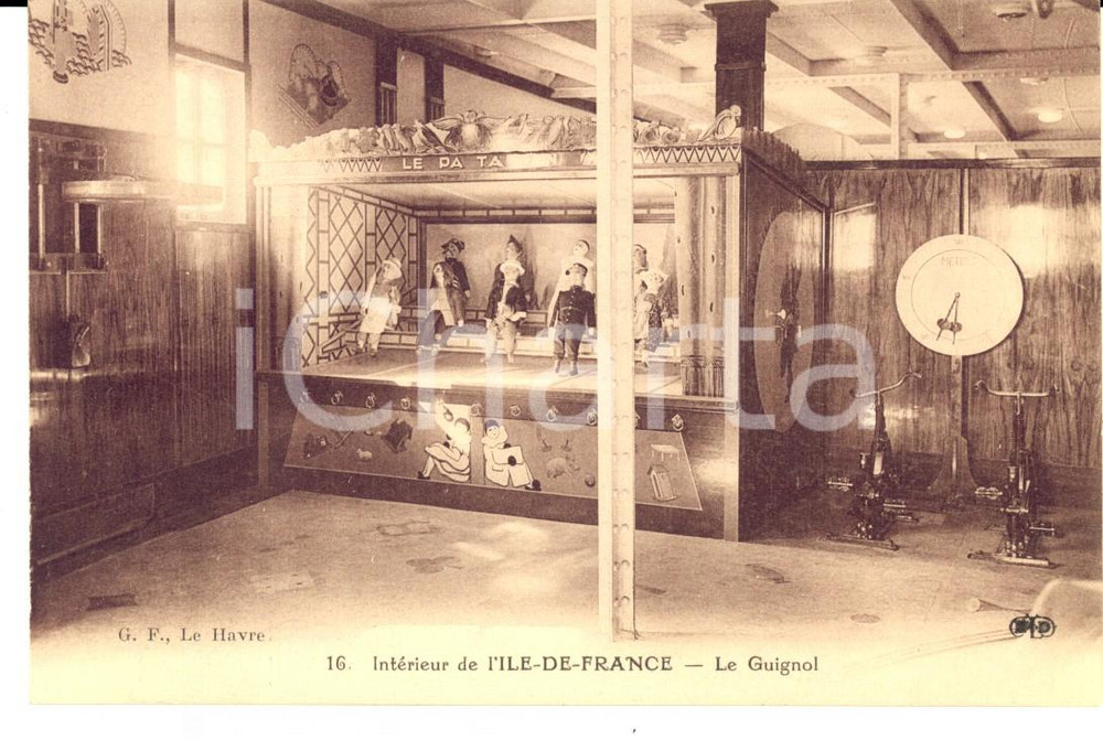 Cartolina originale da collezione 1920 ca PARIS IntÃ©rieur ILEDEFRANCE Le GUIGNOL  ThÃ©Ã¢tre de marionnettes 1
