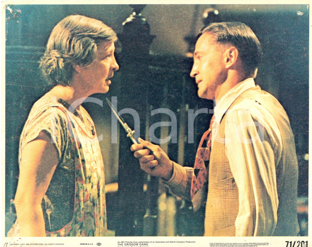 1971 THE GRISSOM GANG Scott WILSON - Movie by Robert ALDRICH *Foto seriale Foto seriale d'epoca, originale. DIMENSIONI: 25x20 cm CONDIZIONI: POOR (fori da affissione sugli angoli)     originale e autentica 1