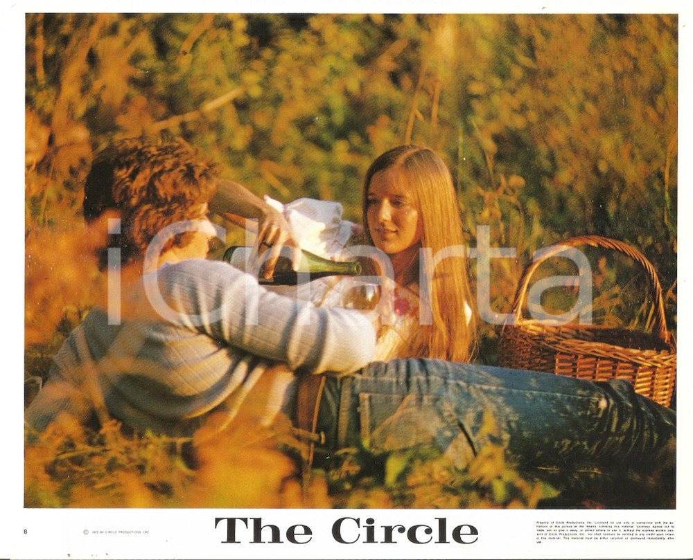 Fotografia d epoca originale 1972 THE CIRCLE Movie Tom MOYER Lovers during a picnic Foto seriale 25x20 1