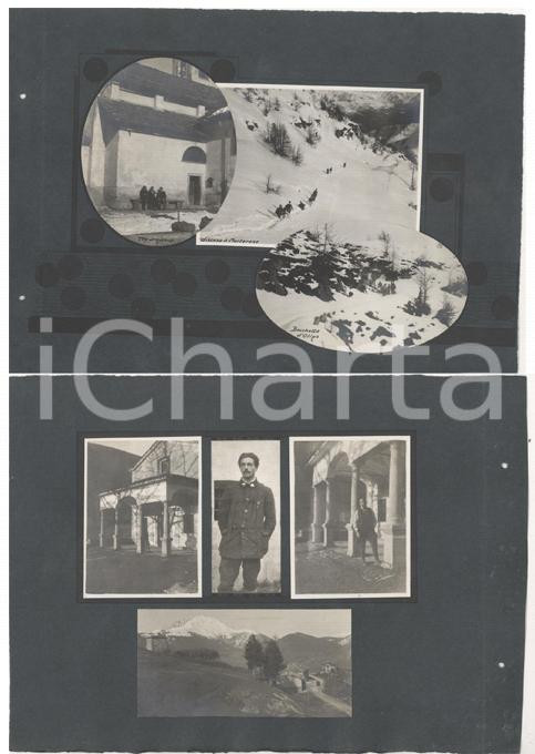 Fotografia d epoca originale 1920 MORTERONE /CARENNO/ Bocchetta d OLINO Escursionisti in gita Collage 7 foto 1