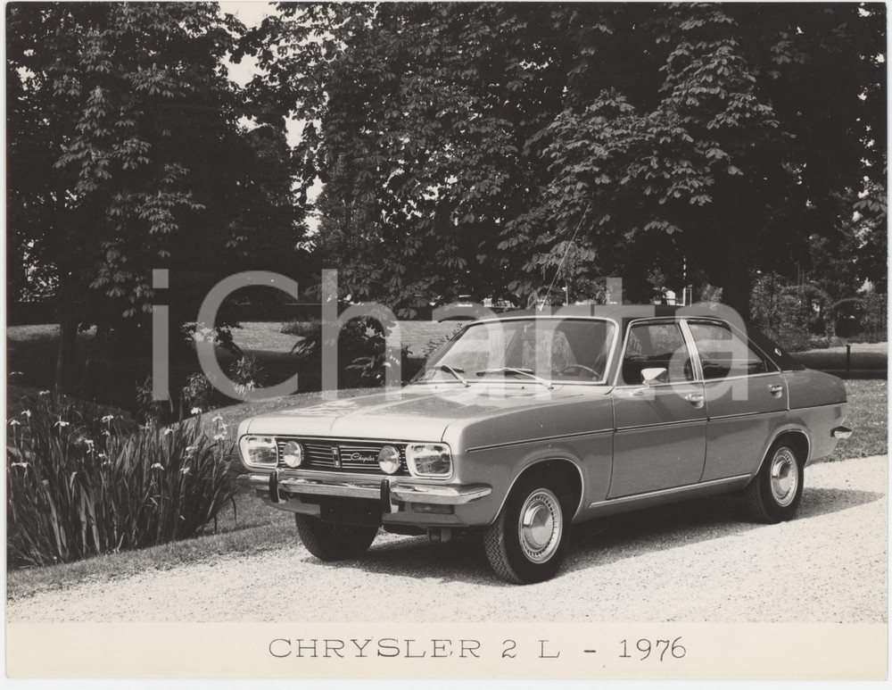 Fotografia d epoca originale 1976 Automobile CHRYSLER 2 L  Foto PUBBLICITARIA 24x18 cm 1