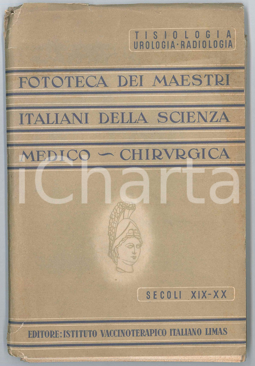 Libro, pubblicazione d epoca 1940 ca AA.VV. Fototeca dei maestri italiani della scienza medicochirurgica 1