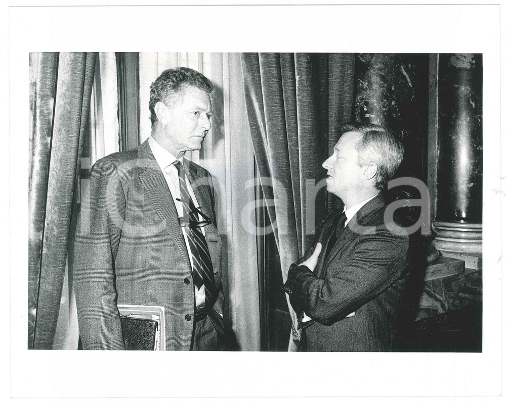 Fotografia d epoca originale 1985 ca COSTUME ITALIA  Carlo CARACCIOLO Ritratto dell imprenditore  Foto 3 1