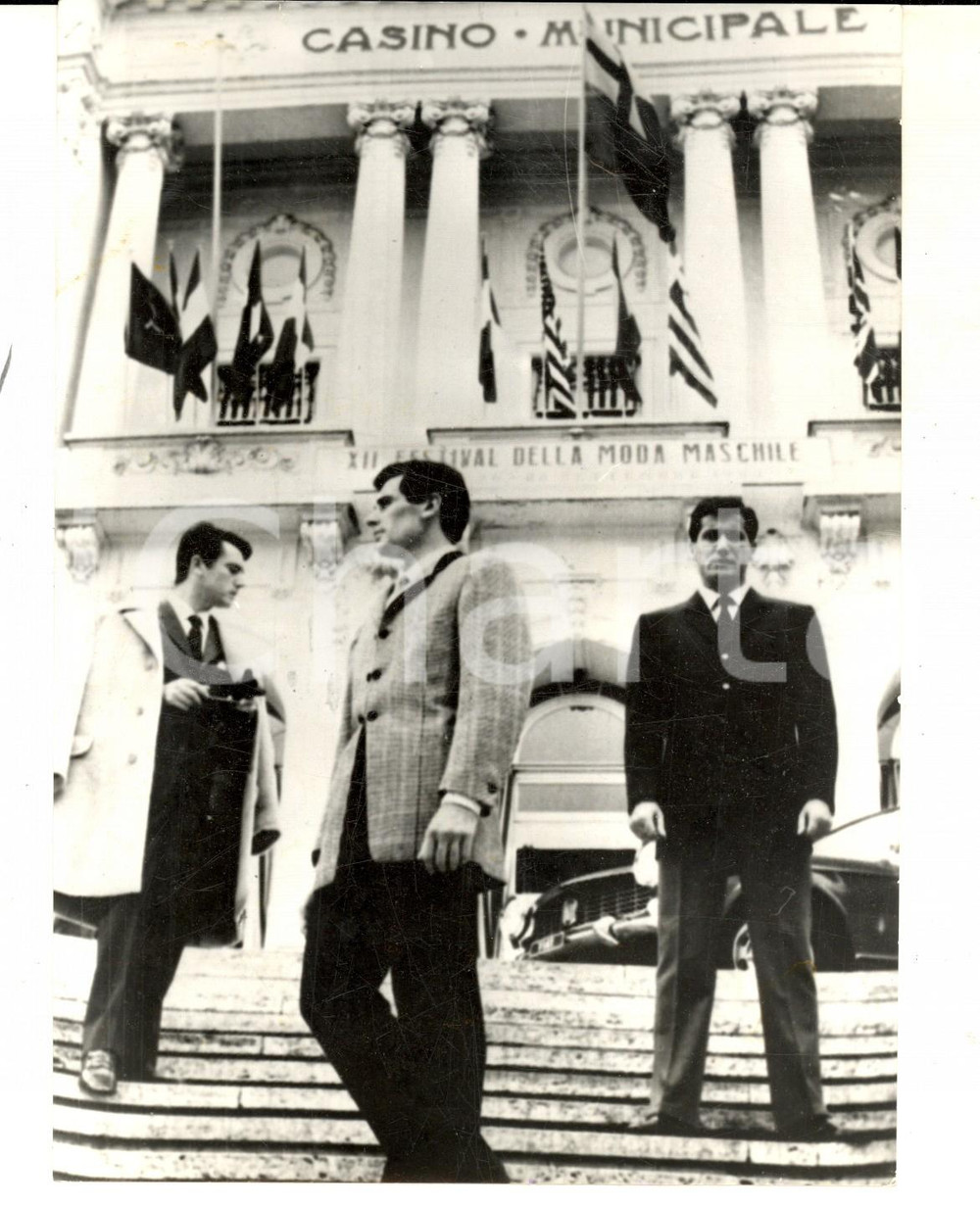 Fotografia d epoca originale 1963 SANREMO XII Festival Moda Maschile  Giacche Luigi CAROSI e VIGORELLI Foto 1