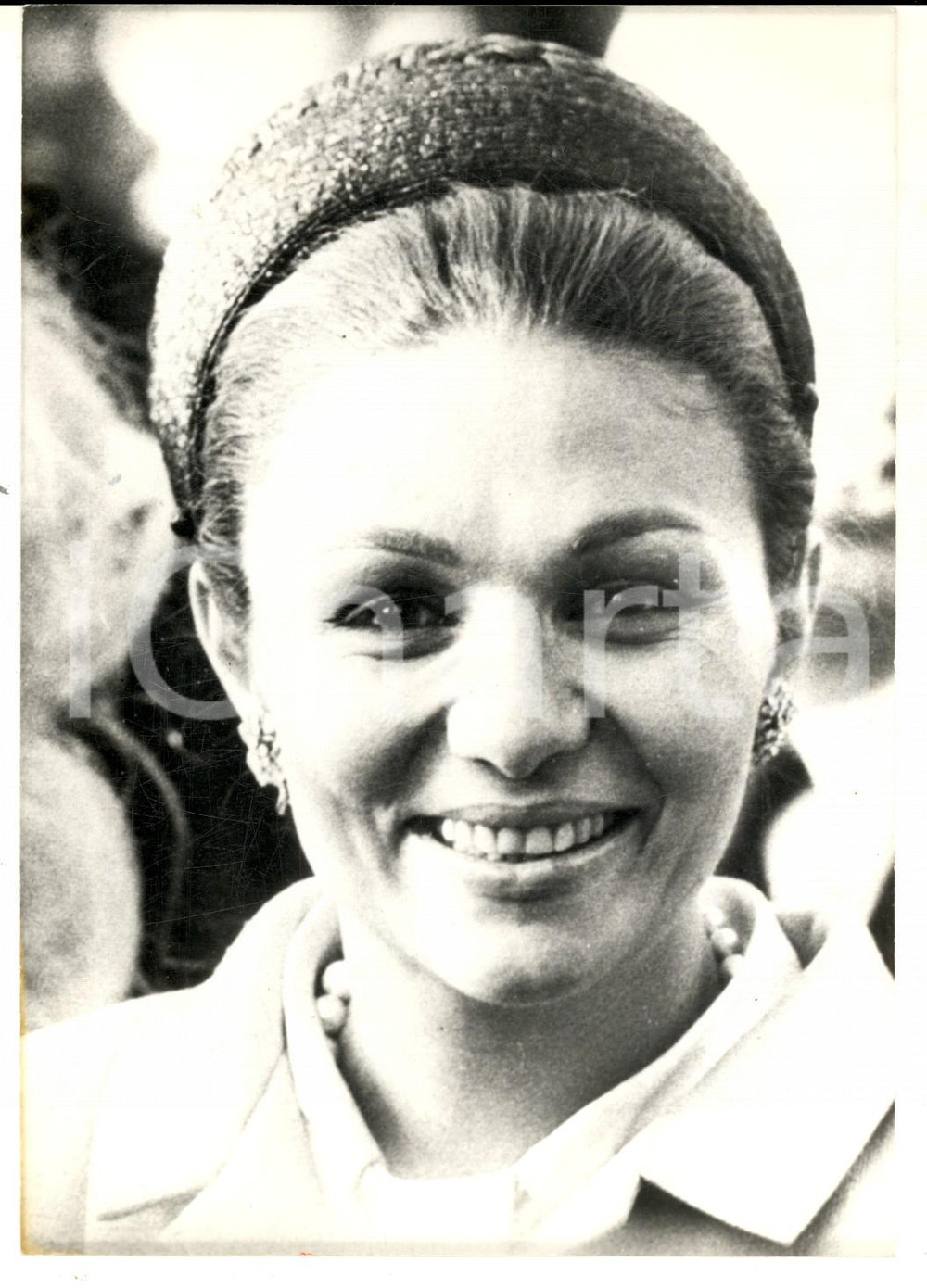 Fotografia d epoca originale 1970 IRAN Ritratto dell imperatrice Farah Diba PAHLAVI Fotografia 13x18 1