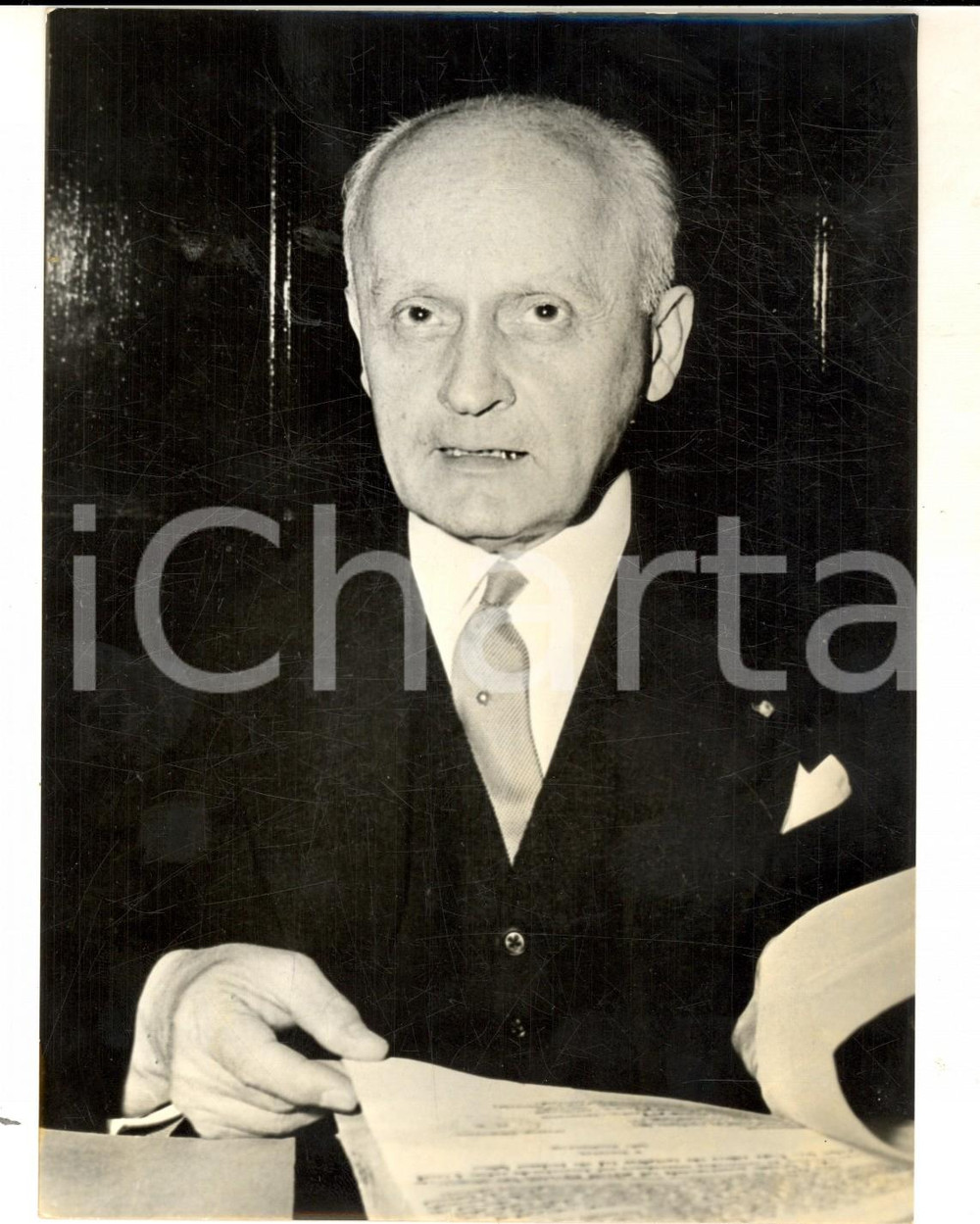 Fotografia d epoca originale 1963 ATENE Panagiotis PIPINELLIS incaricato di formare il nuovo governo 1