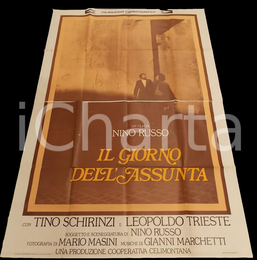 Materiale cinematografico d’epoca 1977 IL GIORNO DELL ASSUNTA Leopoldo TRISTE Tino SCHIRINZI  Nino RUSSO Manifesto 1
