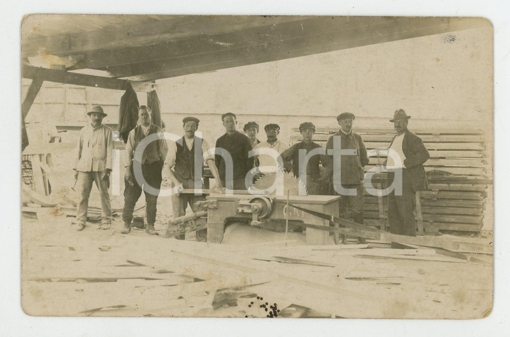 Fotografia d epoca originale 1910 ca METZENCOUTURE Ouvriers de l entreprise BONFILS & TORREL Photo 1