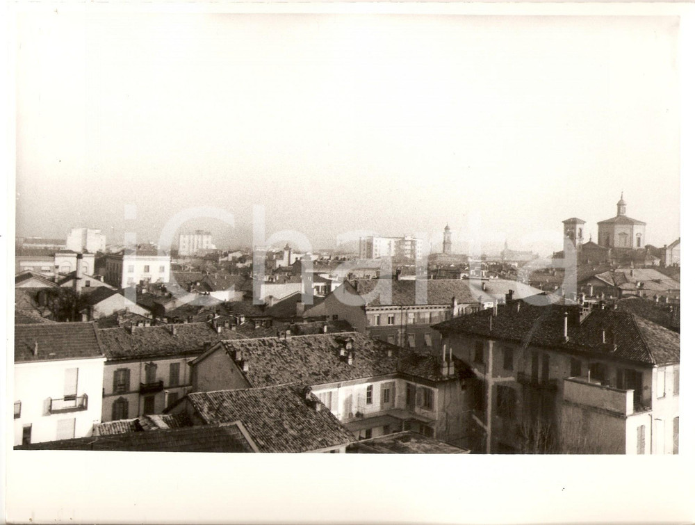 Fotografia d epoca originale 1975 ca VOGHERA PV Veduta della cittÃ  con tiburio ottagonale del Duomo Foto 1