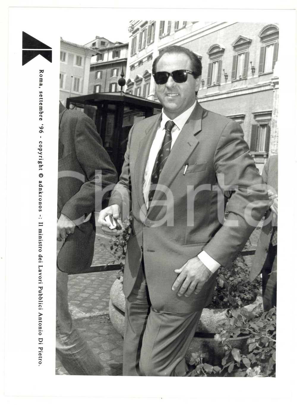 Fotografia d epoca originale 1997 ROMA Antonio DI PIETRO ministro dei Lavori Pubblici  Fotografia 17x24 cm 1