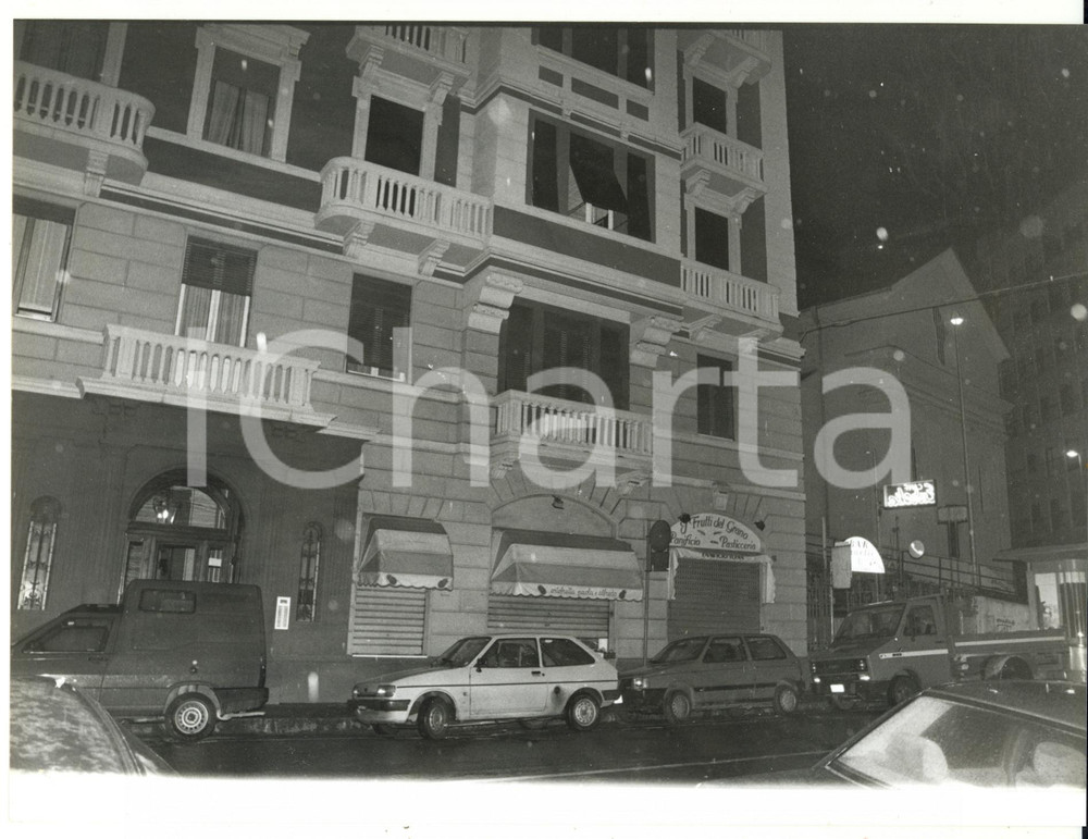 Fotografia d epoca originale 1990 ca GENOVA Ortofrutta Paola e Alfredo  Panificio I frutti del grano 1
